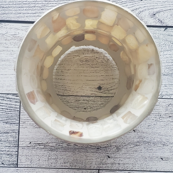 Set of 2 Yankee Candle Mosaic Glass Pearl Candle holders. - Picture 5 of 11